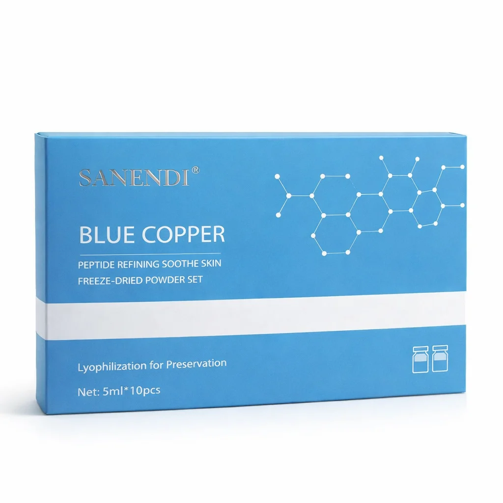 Sérum Facial, Blue Copper GHK-Cu, Tecnologia Fresh-Mix Liofilizada, Senandi