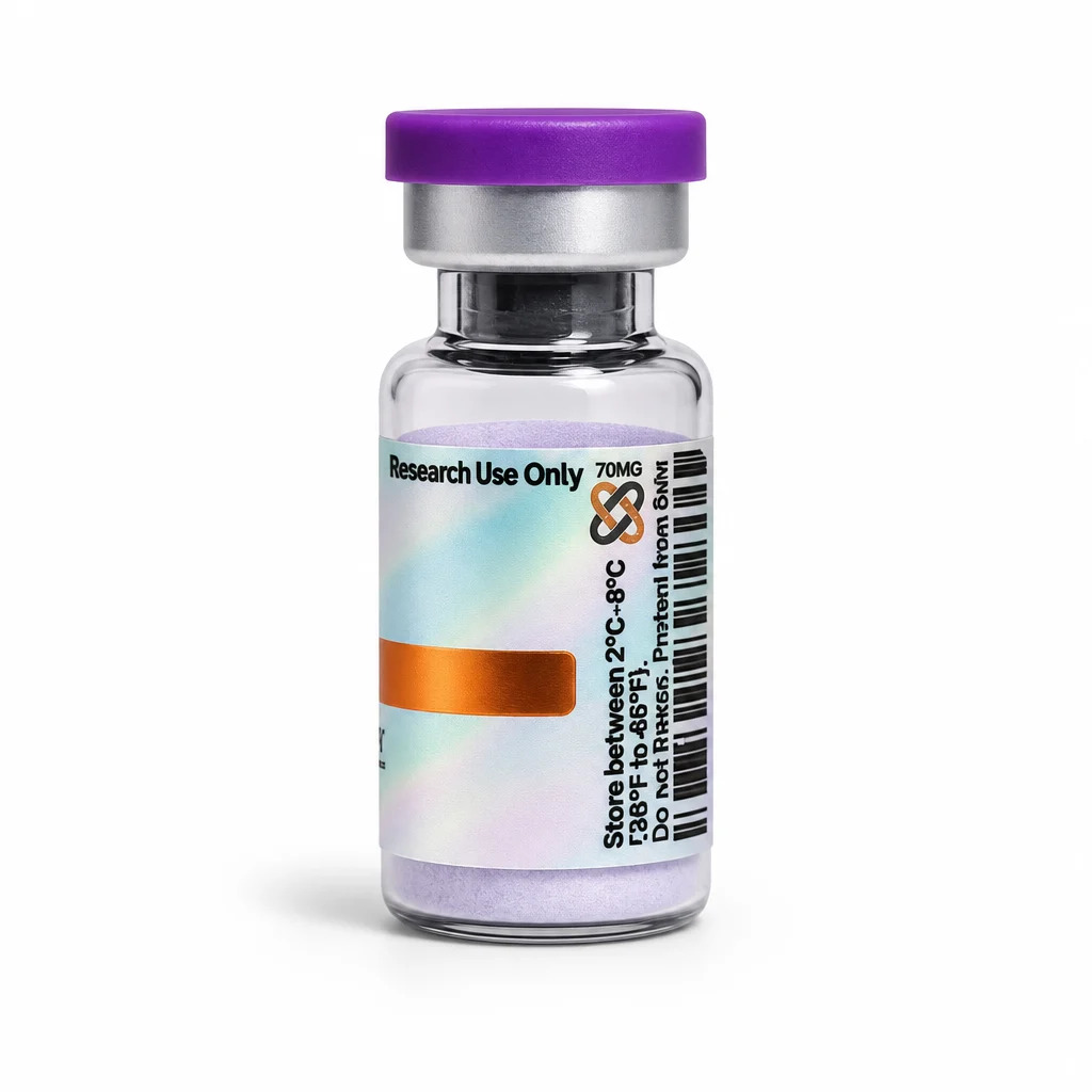 Glow 70mg, Blend de Peptídeos (GHK-Cu + BPC-157 + TB-500), Copper Cell - Imagem 2