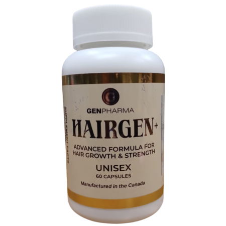 Hairgen+ Fórmula Avançada Antiqueda e Crescimento Capilar, 60 Cápsulas, Genpharma