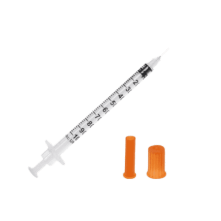 Kit com 5 Seringas, BD Ultra-Fine 100 UI (Ideal para Aplicação de Peptídeos), 1 ml, Gen Pharma