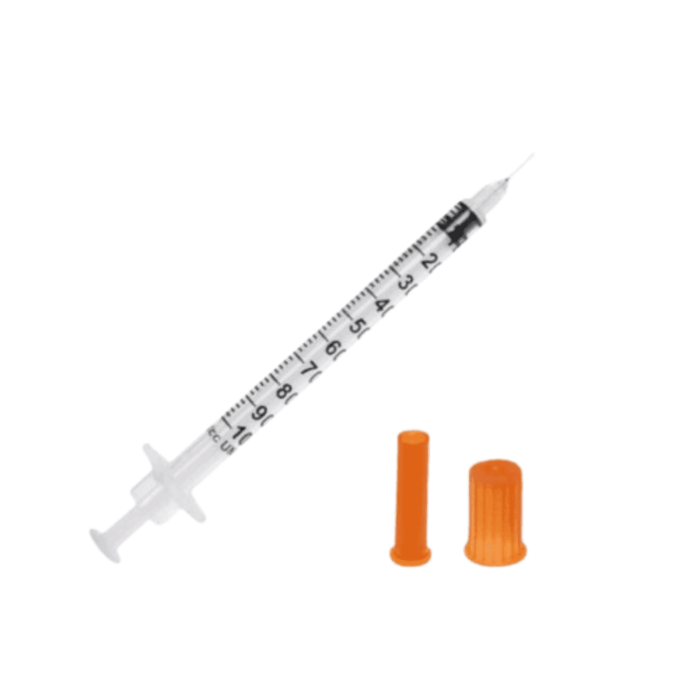 Kit com 5 Seringas, BD Ultra-Fine 100 UI (Ideal para Aplicação de Peptídeos), 1 ml, Gen Pharma