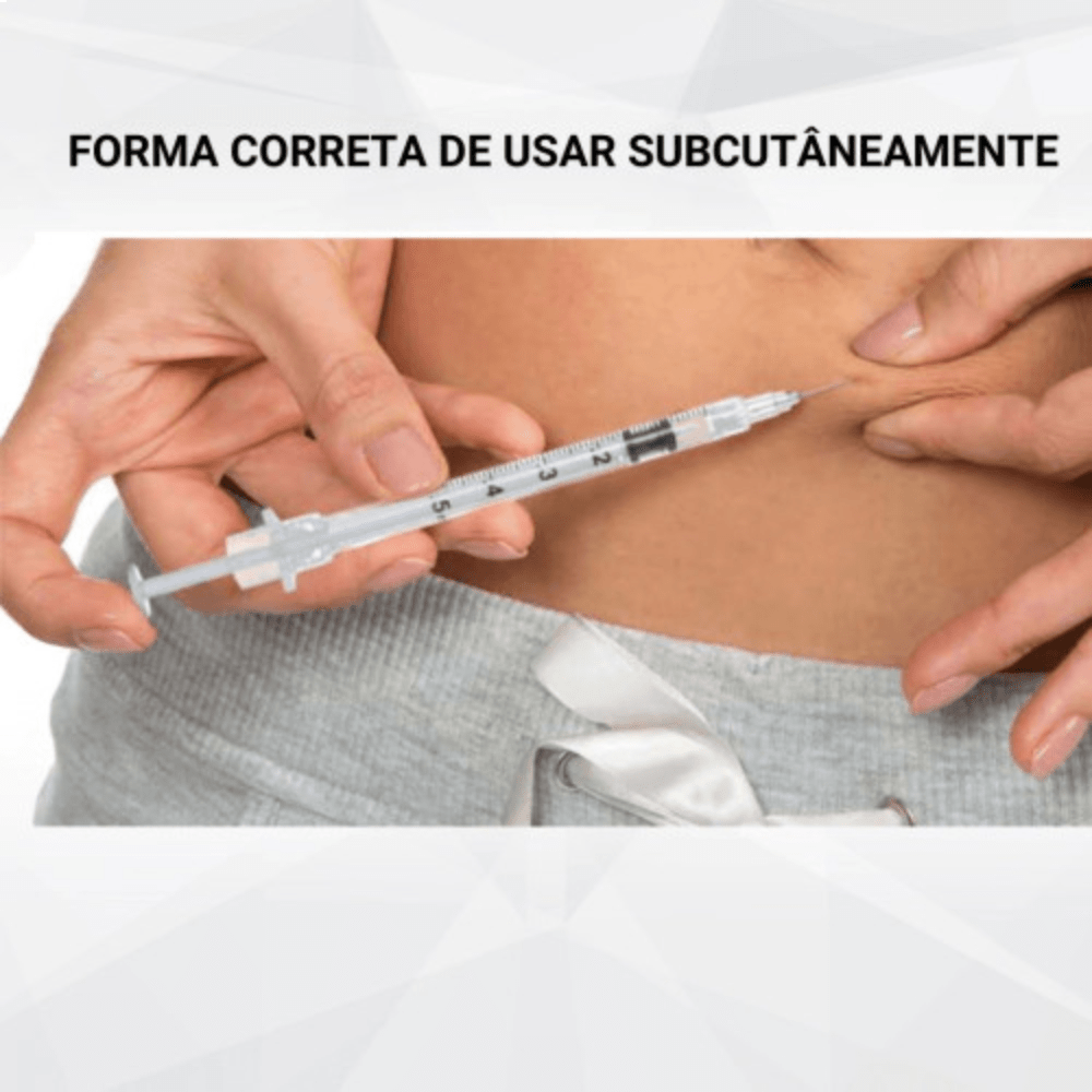 Kit com 5 Seringas, BD Ultra-Fine 100 UI (Ideal para Aplicação de Peptídeos), 1 ml, Gen Pharma - Imagem 2