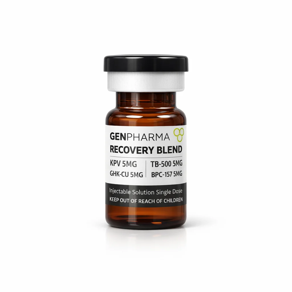 KLOW, Recovery Blend, KPV + BPC-157 + TB-500 + GHK, Genpharma