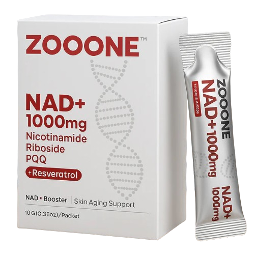 NAD+, 1000MG Liquido, 30 Saches de 10g, Zooone