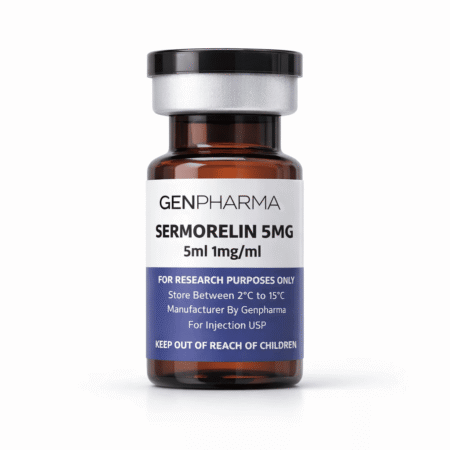 Sermorelin 5mg, Redução de Gordura Aumento da Massa Muscular, Gen Pharma