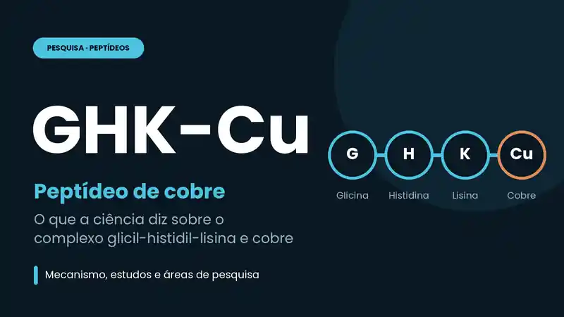 GHK-Cu: tripeptídeo de cobre estudado em pele e reparo tecidual
